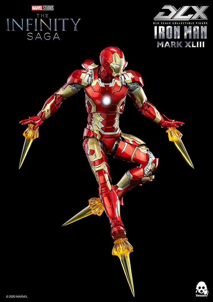 Vendor-unknown Threezero Marvel Avengers Infinity Saga Iron Man Mark 43 DLX 1/12 Scale Die-Cast Action Figure 12 Vendor-unknown Threezero Marvel Avengers Infinity Saga Iron Man Mark 43 DLX 1/12 Scale Die-Cast Action Figure