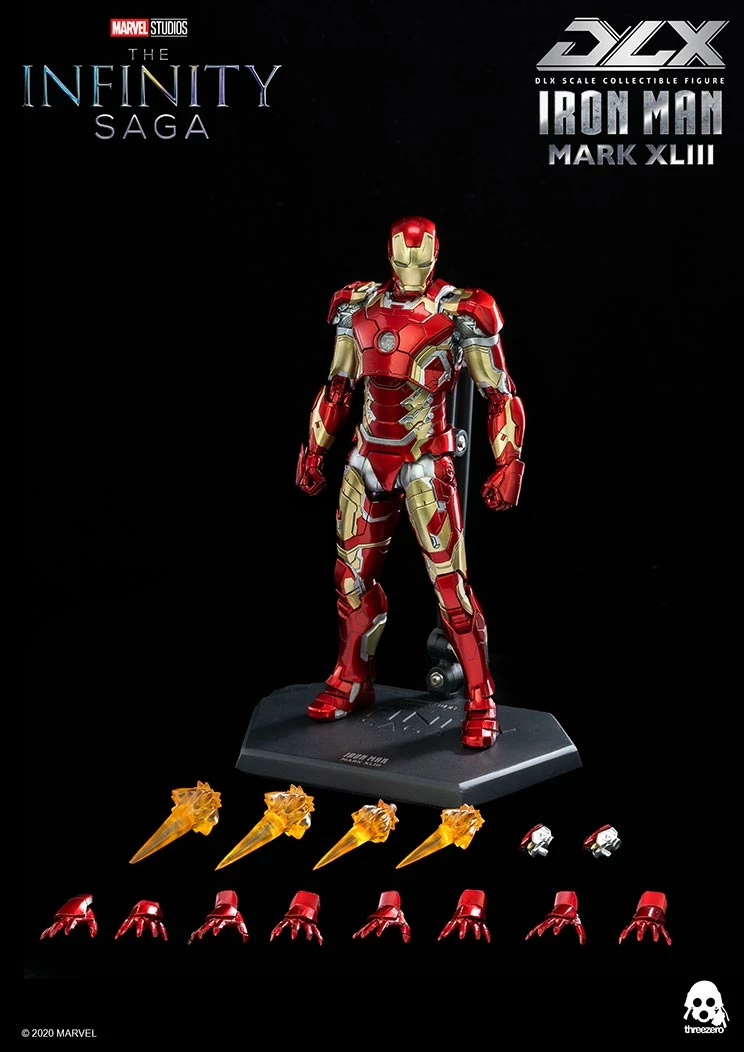 Vendor-unknown Threezero Marvel Avengers Infinity Saga Iron Man Mark 43 DLX 1/12 Scale Die-Cast Action Figure 18 Vendor-unknown Threezero Marvel Avengers Infinity Saga Iron Man Mark 43 DLX 1/12 Scale Die-Cast Action Figure