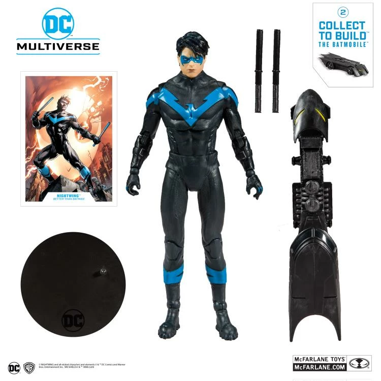Maybang's Collectibles McFarlane Toys McFarlane DC Multiverse Nightwing Action Figure (DC Rebirth Build-A-Batmobile) 6 Maybang's Collectibles McFarlane Toys McFarlane DC Multiverse Nightwing Action Figure (DC Rebirth Build-A-Batmobile)