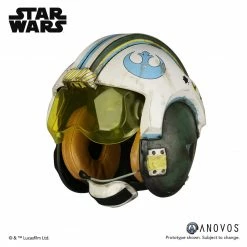 Vendor-unknown ANOVOS ROGUE ONE: A STAR WARS STORY General Merrick Blue Squadron X-Wing Helmet Accessory Prop Replica Helmet