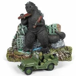Maybang's Collectibles Johnny Lightning Godzilla Ground Assault With 1/64 Scale Willys MB Jeep Others