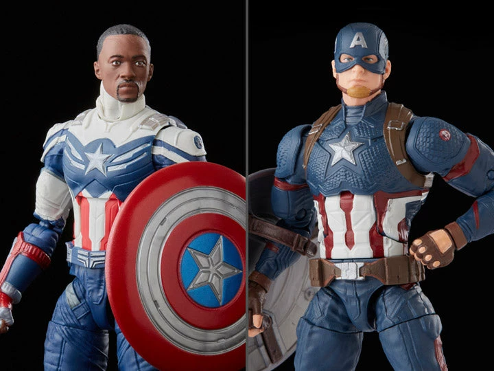 Maybang's Collectibles Hasbro The Falcon And The Winter Soldier & Avengers Endgame Marvel Legends Tag Team Captain America Two-Pack Action Figures Set 1 Maybang's Collectibles Hasbro The Falcon And The Winter Soldier & Avengers Endgame Marvel Legends Tag Team Captain America Two-Pack Action Figures Set