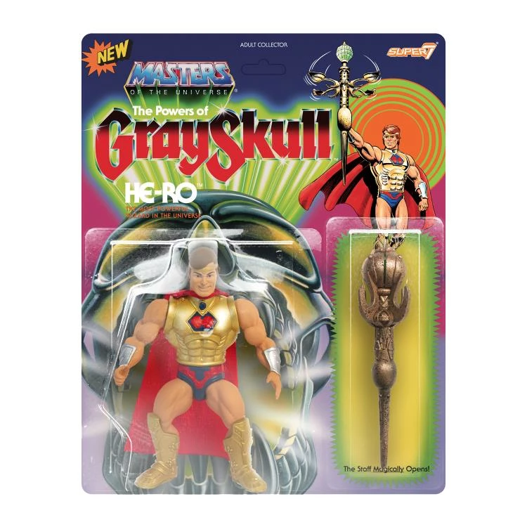 Maybang's Collectibles Super7 Masters Of The Universe Vintage Collction He-Ro (The Powers Of Grayskull) Action Figure 1 Maybang's Collectibles Super7 Masters Of The Universe Vintage Collction He-Ro (The Powers Of Grayskull) Action Figure