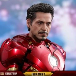Vendor-unknown Hot Toys Marvel Iron Man 2 Iron Man Mark IV Diecast Figure With Suit-up Gantry 1/6 Scale Figure Set
