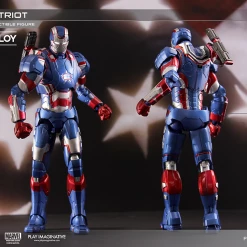 Maybang's Collectibles Play Imaginative Super Alloy 1/12 Scale Iron Man 3 Iron Patriot Diecast Action Figure Marvel Comics