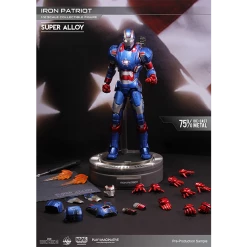 Maybang's Collectibles Play Imaginative Super Alloy 1/12 Scale Iron Man 3 Iron Patriot Diecast Action Figure Marvel Comics