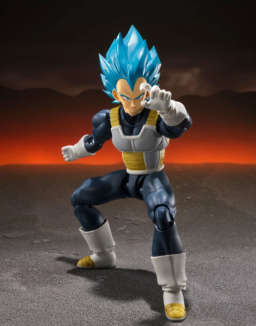 Maybang's Collectibles Bandai Tamashii Nations Dragon Ball Super S.H.Figuarts Super Saiyan God Super Saiyan Vegeta Figure 6 Maybang's Collectibles Bandai Tamashii Nations Dragon Ball Super S.H.Figuarts Super Saiyan God Super Saiyan Vegeta Figure
