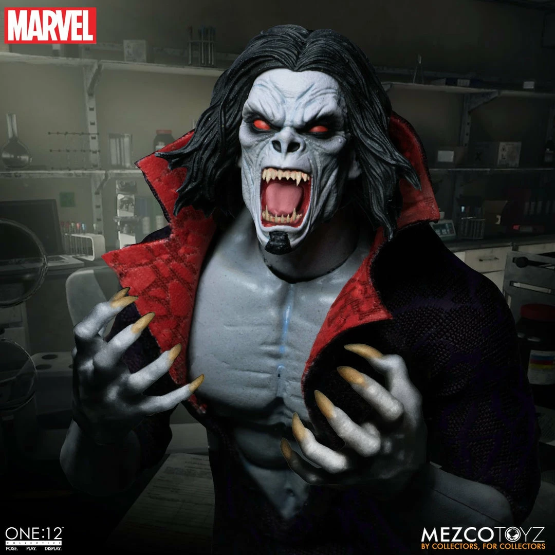 Maybang's Collectibles Mezco Toyz One:12 Collective Marvel Comic Morbius 1/12 Scale Action Figure 7 Maybang's Collectibles Mezco Toyz One:12 Collective Marvel Comic Morbius 1/12 Scale Action Figure