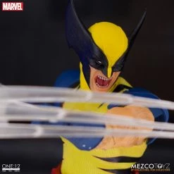 Maybang's Collectibles Mezco Toyz Marvel Comics One:12 Collective Wolverine Deluxe Steel Box Edition With Defeated Sentinel Base