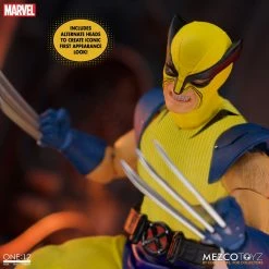 Maybang's Collectibles Mezco Toyz Marvel Comics One:12 Collective Wolverine Deluxe Steel Box Edition With Defeated Sentinel Base