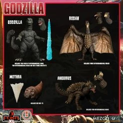 Maybang's Collectibles Mezco Toyz 5 Points XL Godzilla Destroy All Monsters (1968) - Round 1 Boxed Set