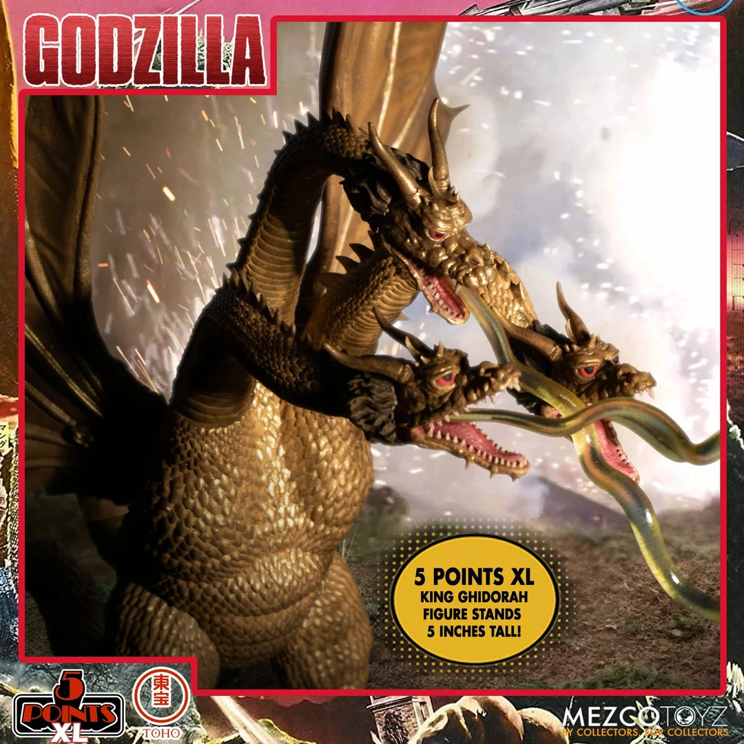 Maybang's Collectibles Mezco Toyz 5 Points XL Godzilla Destroy All Monsters (1968) - Round 2 Boxed Set 2 Maybang's Collectibles Mezco Toyz 5 Points XL Godzilla Destroy All Monsters (1968) - Round 2 Boxed Set