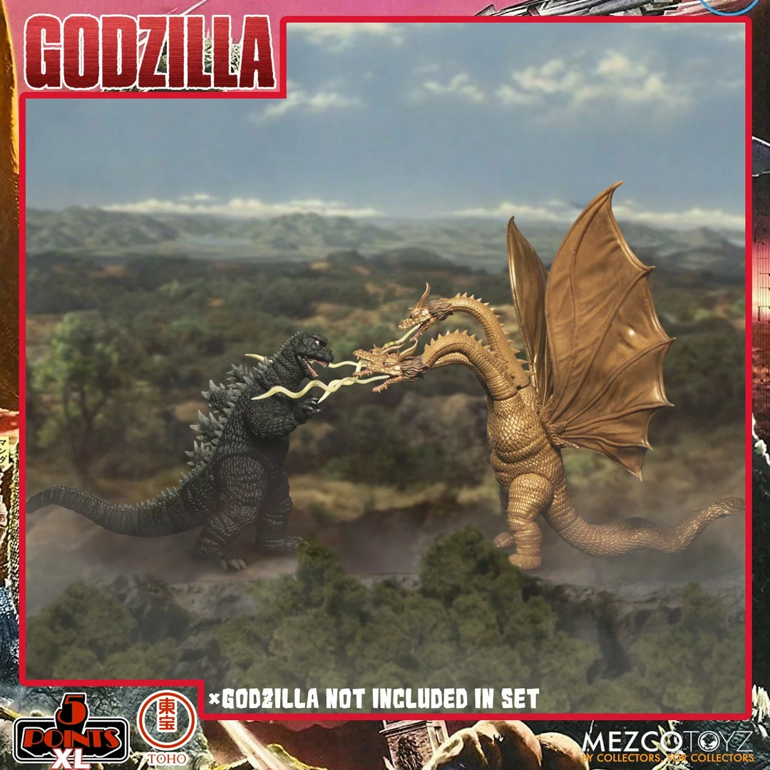 Maybang's Collectibles Mezco Toyz 5 Points XL Godzilla Destroy All Monsters (1968) - Round 2 Boxed Set 3 Maybang's Collectibles Mezco Toyz 5 Points XL Godzilla Destroy All Monsters (1968) - Round 2 Boxed Set