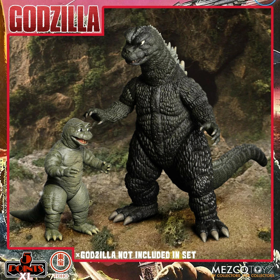 Maybang's Collectibles Mezco Toyz 5 Points XL Godzilla Destroy All Monsters (1968) - Round 2 Boxed Set 4 Maybang's Collectibles Mezco Toyz 5 Points XL Godzilla Destroy All Monsters (1968) - Round 2 Boxed Set