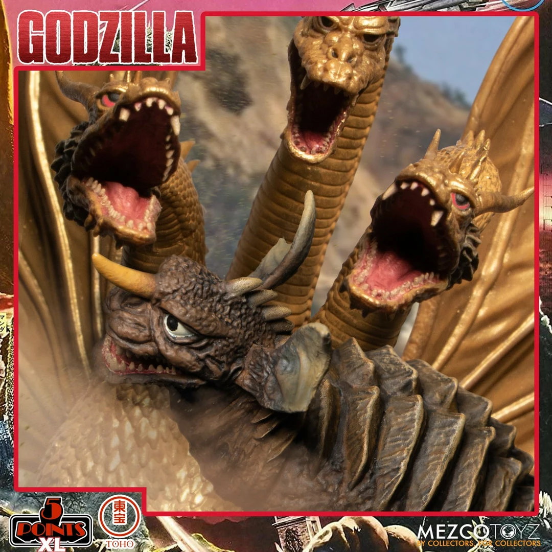 Maybang's Collectibles Mezco Toyz 5 Points XL Godzilla Destroy All Monsters (1968) - Round 2 Boxed Set 7 Maybang's Collectibles Mezco Toyz 5 Points XL Godzilla Destroy All Monsters (1968) - Round 2 Boxed Set