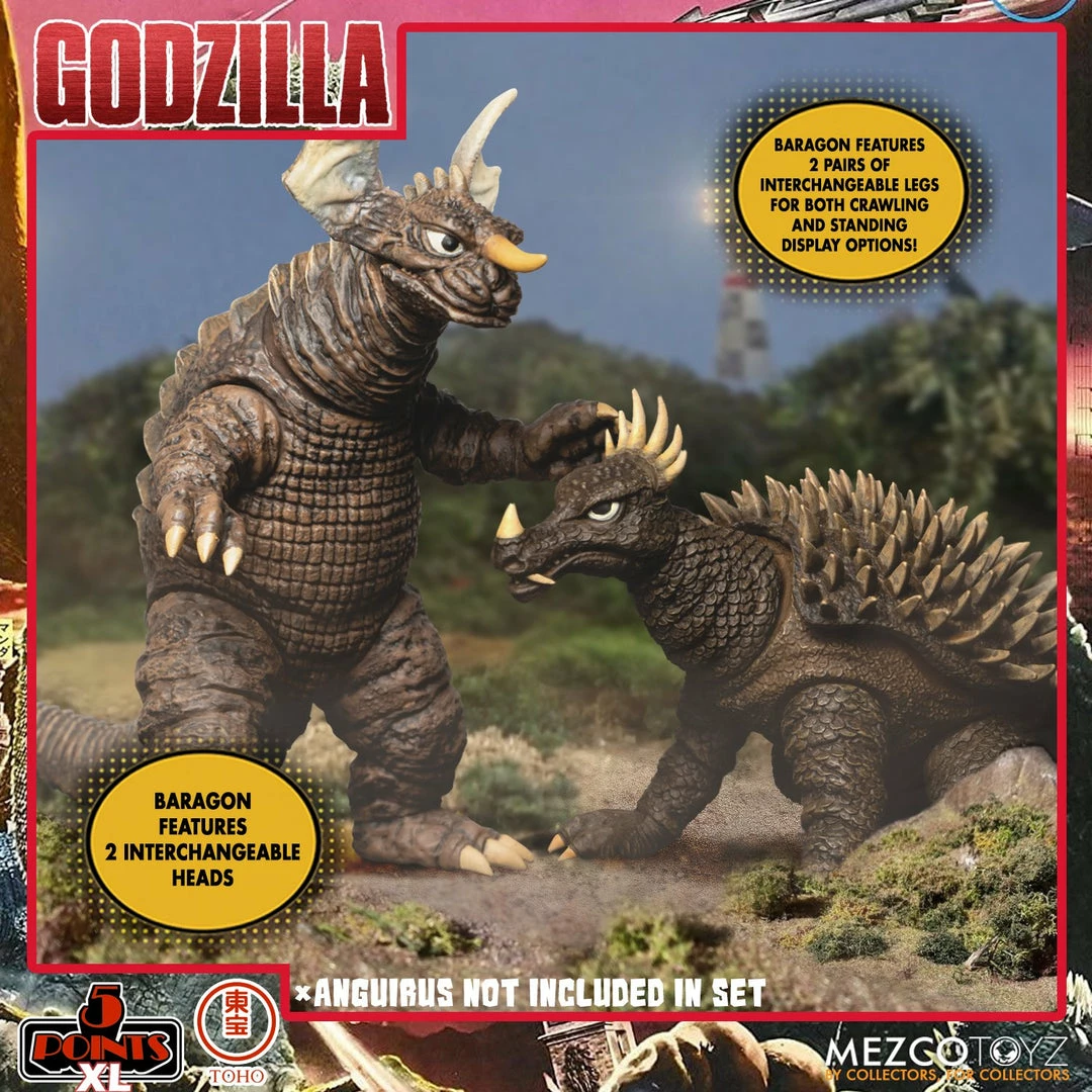 Maybang's Collectibles Mezco Toyz 5 Points XL Godzilla Destroy All Monsters (1968) - Round 2 Boxed Set 11 Maybang's Collectibles Mezco Toyz 5 Points XL Godzilla Destroy All Monsters (1968) - Round 2 Boxed Set