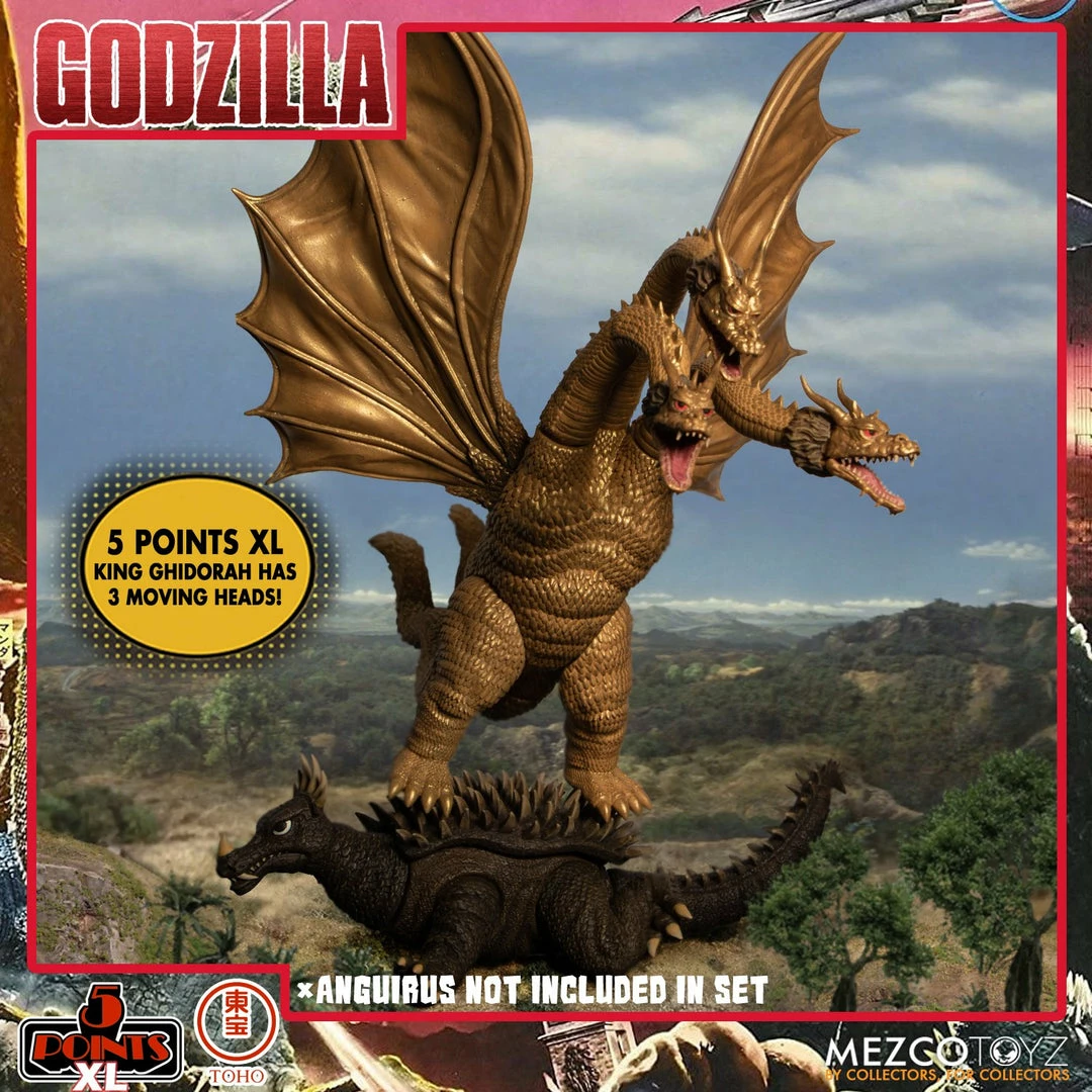 Maybang's Collectibles Mezco Toyz 5 Points XL Godzilla Destroy All Monsters (1968) - Round 2 Boxed Set 12 Maybang's Collectibles Mezco Toyz 5 Points XL Godzilla Destroy All Monsters (1968) - Round 2 Boxed Set
