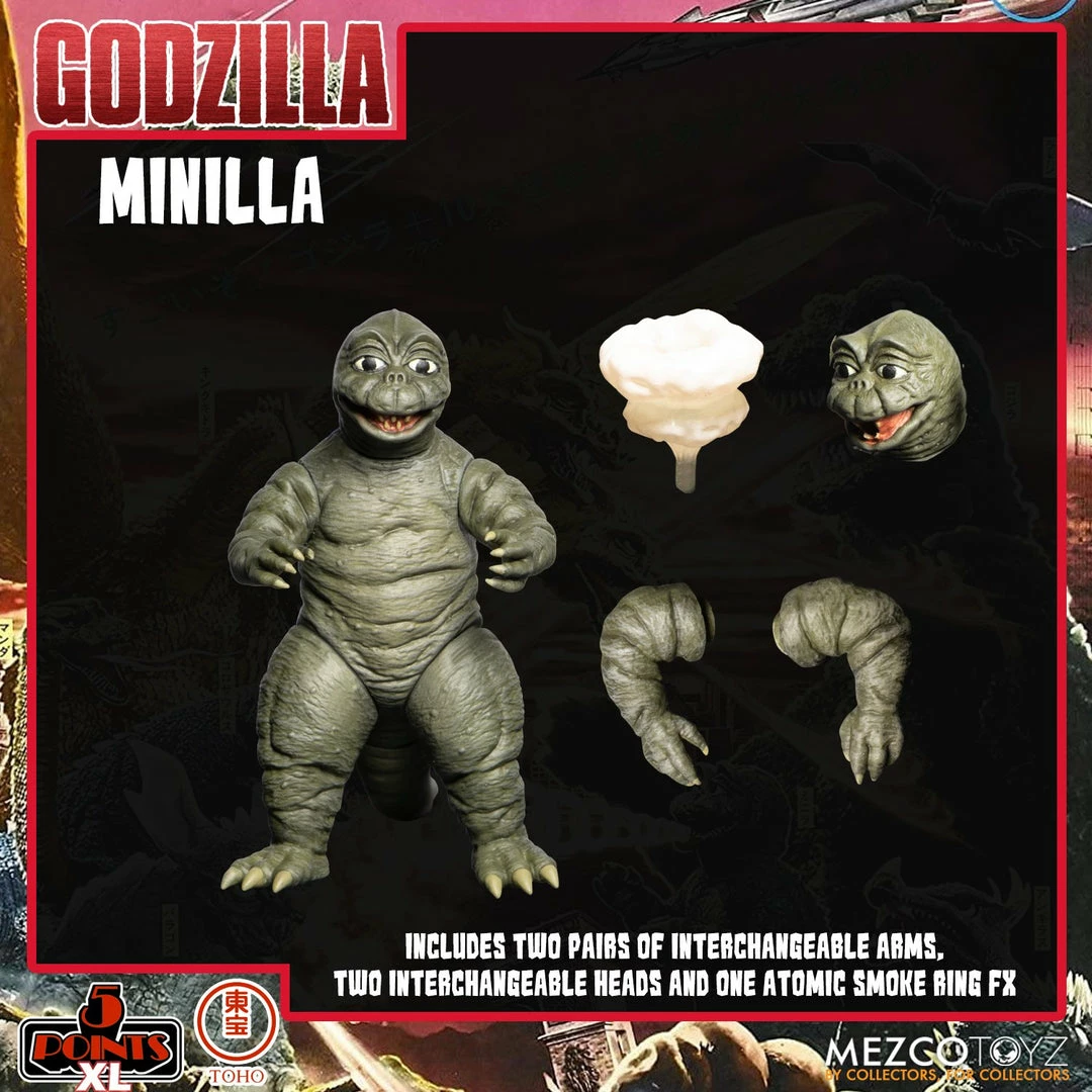 Maybang's Collectibles Mezco Toyz 5 Points XL Godzilla Destroy All Monsters (1968) - Round 2 Boxed Set 16 Maybang's Collectibles Mezco Toyz 5 Points XL Godzilla Destroy All Monsters (1968) - Round 2 Boxed Set