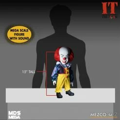 Maybang's Collectibles Mezco Toyz Designer Series MDS Mega Scale IT (1990) Talking Pennywise 15