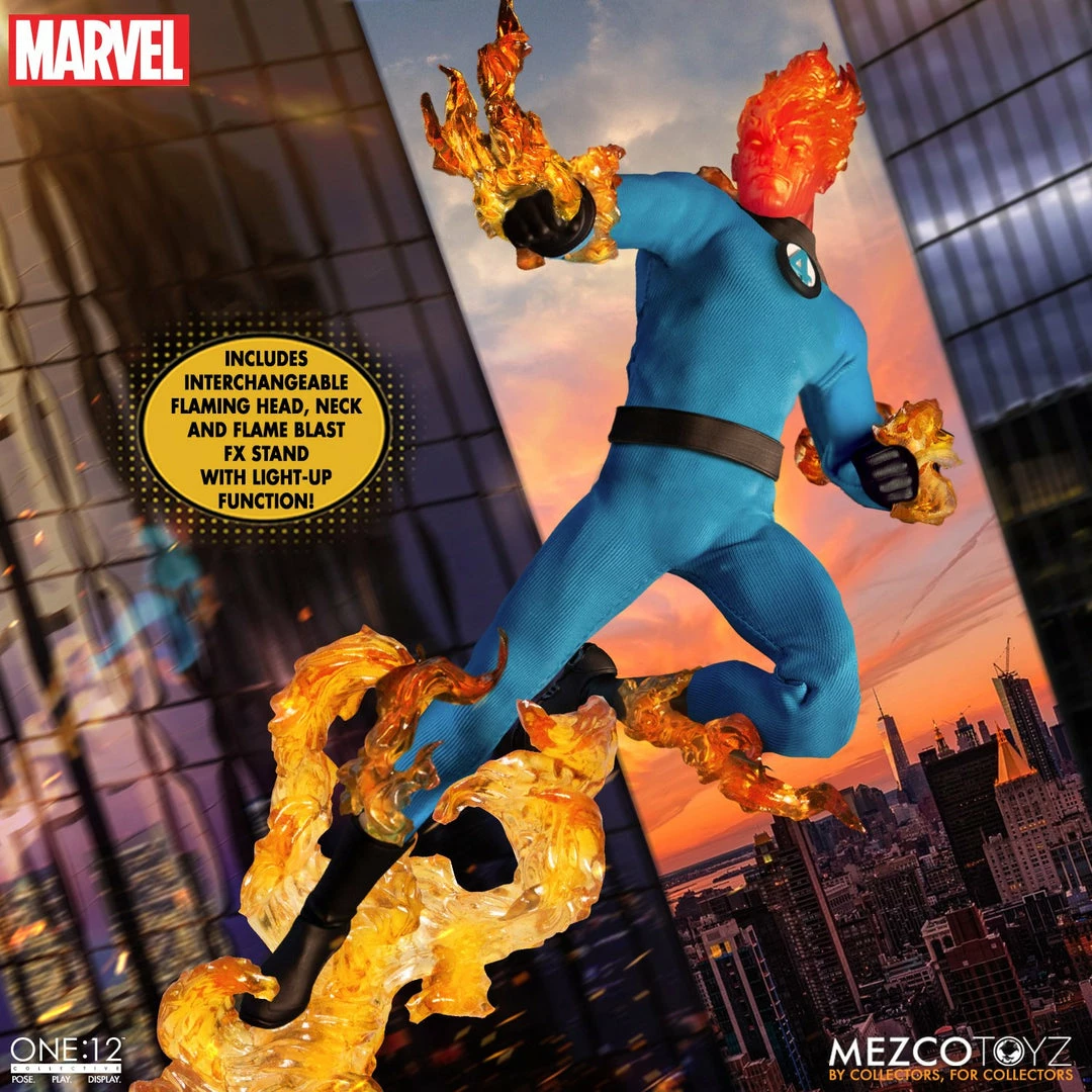Maybang's Collectibles Mezco Toyz One:12 Collective Marvel Comics Fantastic Four Deluxe Steel Boxed Set 1/12 Scale Action Figure Set 9 Maybang's Collectibles Mezco Toyz One:12 Collective Marvel Comics Fantastic Four Deluxe Steel Boxed Set 1/12 Scale Action Figure Set