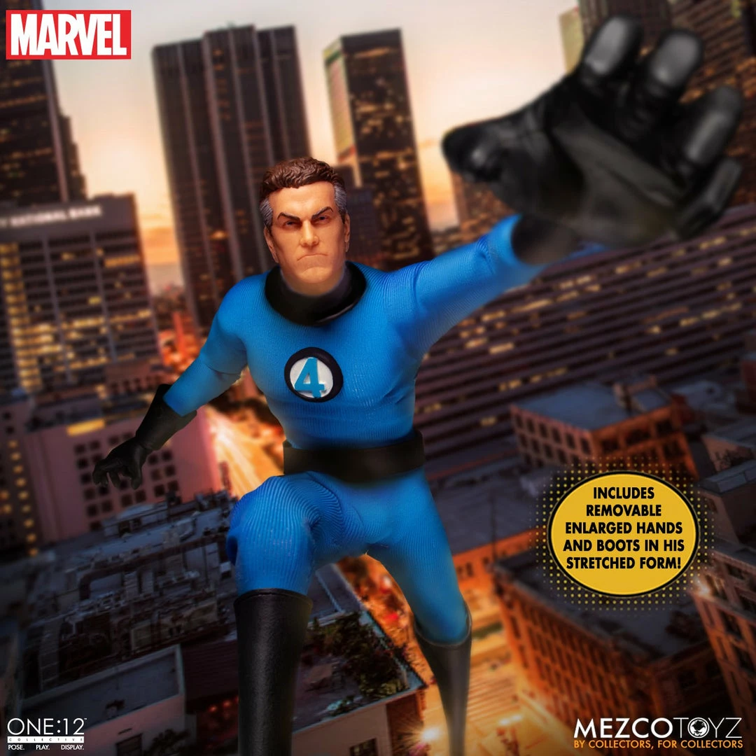 Maybang's Collectibles Mezco Toyz One:12 Collective Marvel Comics Fantastic Four Deluxe Steel Boxed Set 1/12 Scale Action Figure Set 13 Maybang's Collectibles Mezco Toyz One:12 Collective Marvel Comics Fantastic Four Deluxe Steel Boxed Set 1/12 Scale Action Figure Set
