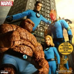 Maybang's Collectibles Mezco Toyz One:12 Collective Marvel Comics Fantastic Four Deluxe Steel Boxed Set 1/12 Scale Action Figure Set 40 Maybang's Collectibles Mezco Toyz One:12 Collective Marvel Comics Fantastic Four Deluxe Steel Boxed Set 1/12 Scale Action Figure Set
