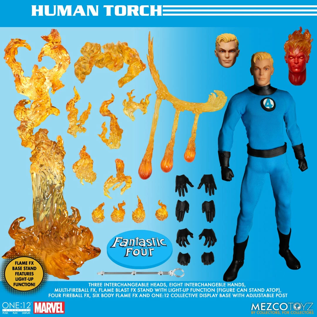 Maybang's Collectibles Mezco Toyz One:12 Collective Marvel Comics Fantastic Four Deluxe Steel Boxed Set 1/12 Scale Action Figure Set 24 Maybang's Collectibles Mezco Toyz One:12 Collective Marvel Comics Fantastic Four Deluxe Steel Boxed Set 1/12 Scale Action Figure Set