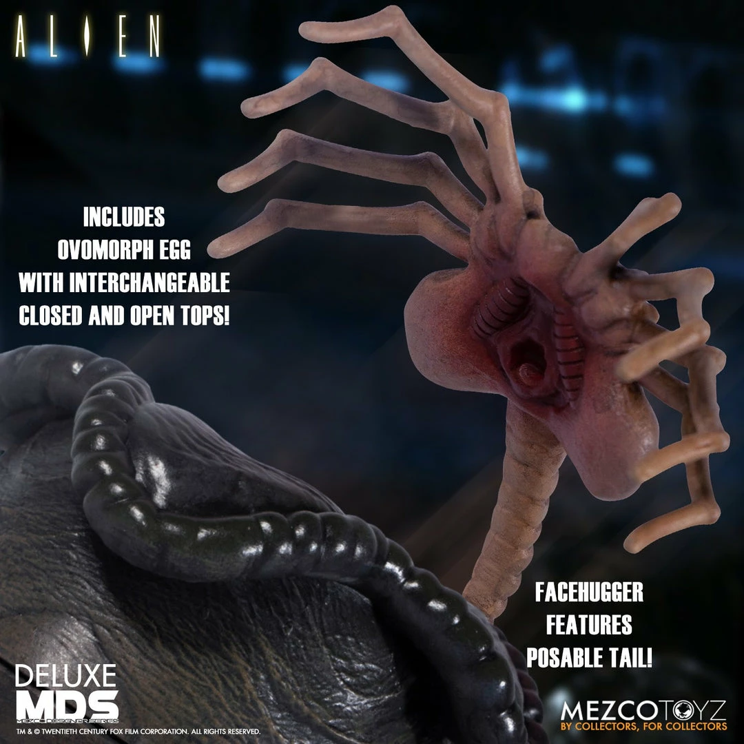 Maybang's Collectibles Mezco Toyz Mezco Designer Series MDS Alien 1979 Deluxe Alien Figure Set 4 Maybang's Collectibles Mezco Toyz Mezco Designer Series MDS Alien 1979 Deluxe Alien Figure Set
