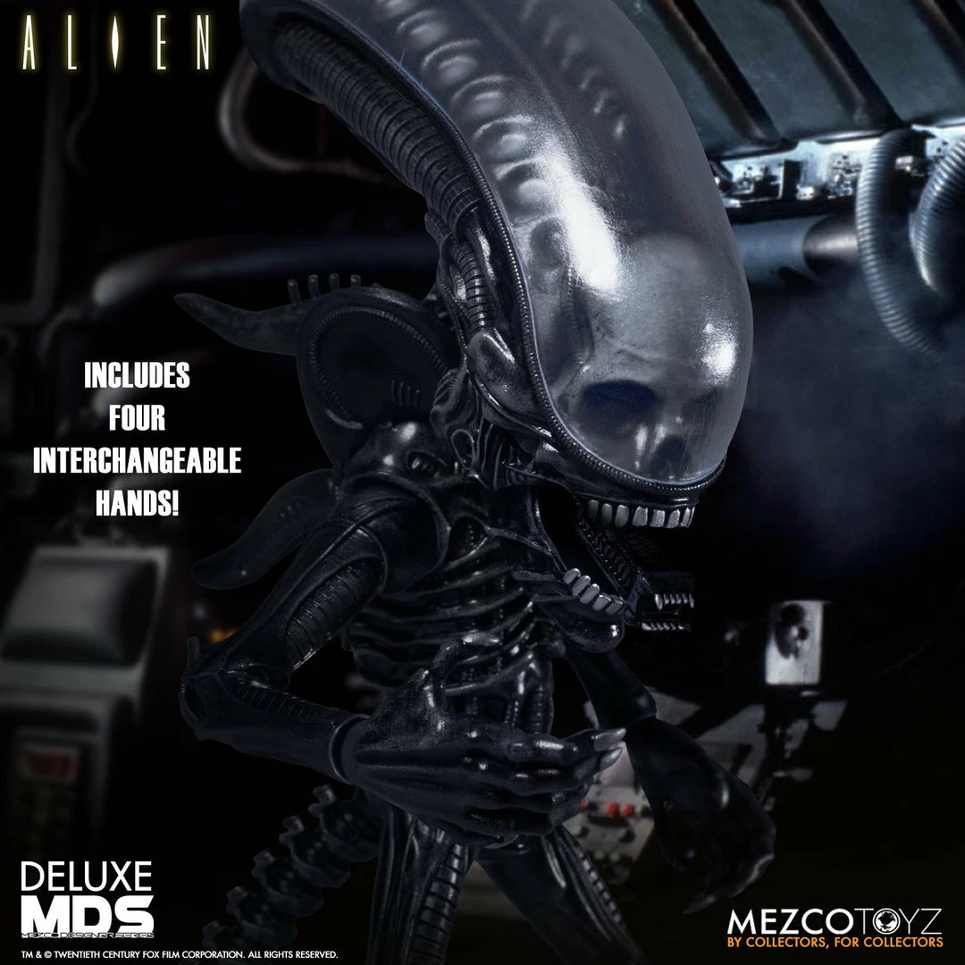 Maybang's Collectibles Mezco Toyz Mezco Designer Series MDS Alien 1979 Deluxe Alien Figure Set 8 Maybang's Collectibles Mezco Toyz Mezco Designer Series MDS Alien 1979 Deluxe Alien Figure Set