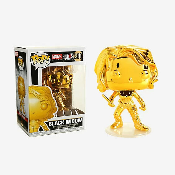 Maybang's Collectibles Funko Pop Marvel Studios 10th Anniversary Black Widow (Gold Chrome) Figure 1 Maybang's Collectibles Funko Pop Marvel Studios 10th Anniversary Black Widow (Gold Chrome) Figure