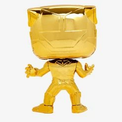 Maybang's Collectibles Funko Pop Marvel Studios 10th Anniversary Black Panther (Gold Chrome) Figure
