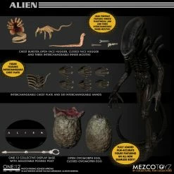 Maybang's Collectibles Mezco Toyz Alien 1979 One12 Collective Alien 1/12 Scale Collectible Figure