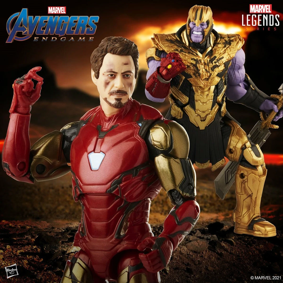 Maybang's Collectibles Hasbro Marvel Legends Infinity Saga Avengers Endgame Iron Man 85 Vs. Thanos 6-Inch Action Figures Set 2 Maybang's Collectibles Hasbro Marvel Legends Infinity Saga Avengers Endgame Iron Man 85 Vs. Thanos 6-Inch Action Figures Set