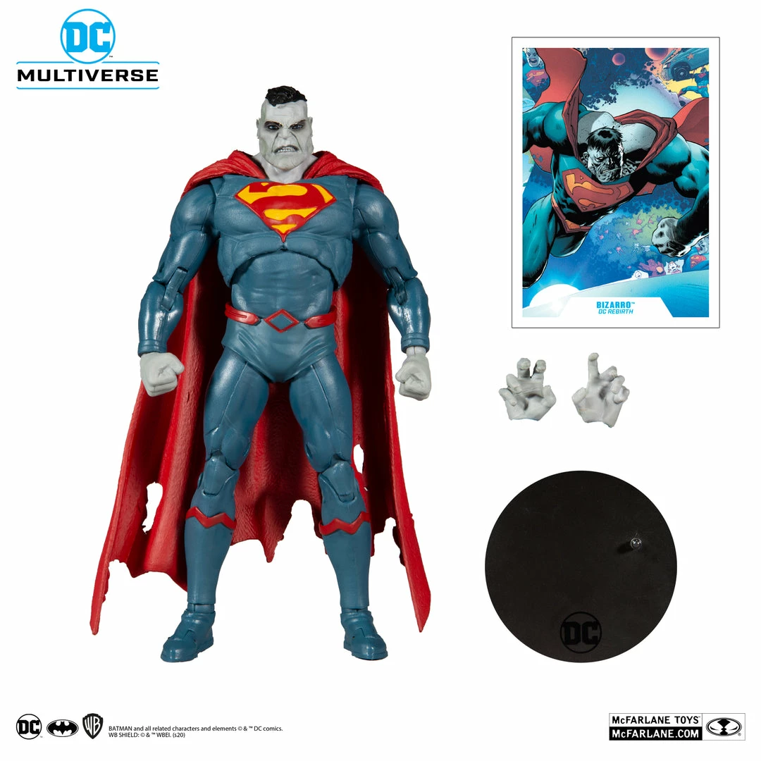 Maybang's Collectibles McFarlane Toys DC Multiverse DC Rebirth Superman Bizarro 7-Inch Action Figure 7 Maybang's Collectibles McFarlane Toys DC Multiverse DC Rebirth Superman Bizarro 7-Inch Action Figure