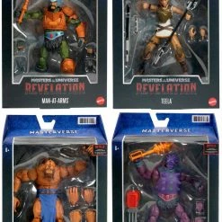 Maybang's Collectibles Mattel Masters Of The Universe Revelation Masterverse Wave 2 Set Of 4 Figures Man-At-Arms Classic, Teela, Beast Man & Spikor Classic