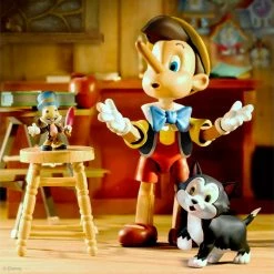 Maybang's Collectibles Super7 Disney Classic Animation ULTIMATES Wave 1 - Set Of 3 Sorcerer’s Apprentice Mickey Mouse, Pinocchio & Prince John