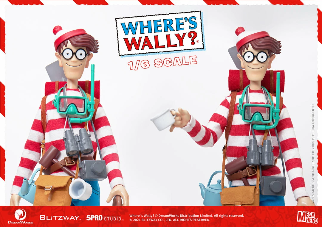 Maybang's Collectibles Blitzway Where's Waldo MEGAHERO Waldo 1/6 Scale Collectible Figure Others 10 Maybang's Collectibles Blitzway Where's Waldo MEGAHERO Waldo 1/6 Scale Collectible Figure Others