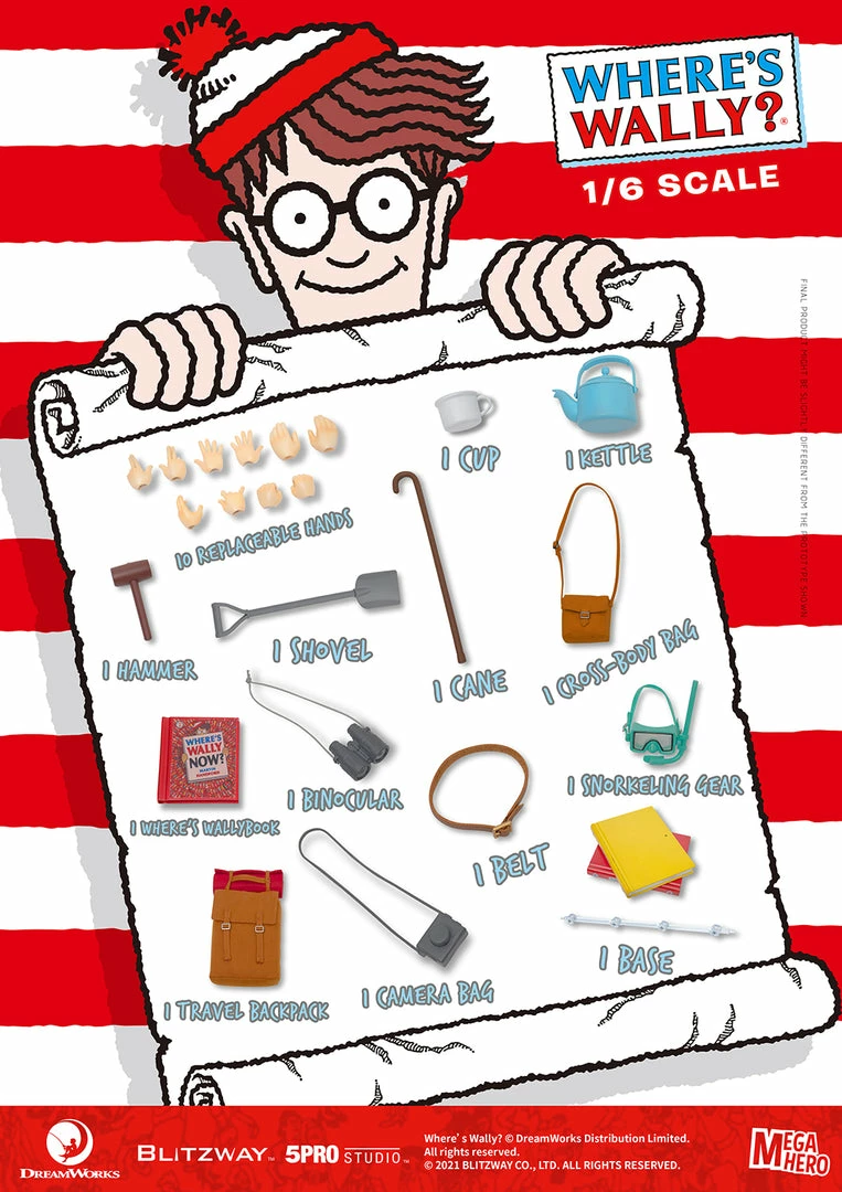Maybang's Collectibles Blitzway Where's Waldo MEGAHERO Waldo 1/6 Scale Collectible Figure Others 19 Maybang's Collectibles Blitzway Where's Waldo MEGAHERO Waldo 1/6 Scale Collectible Figure Others
