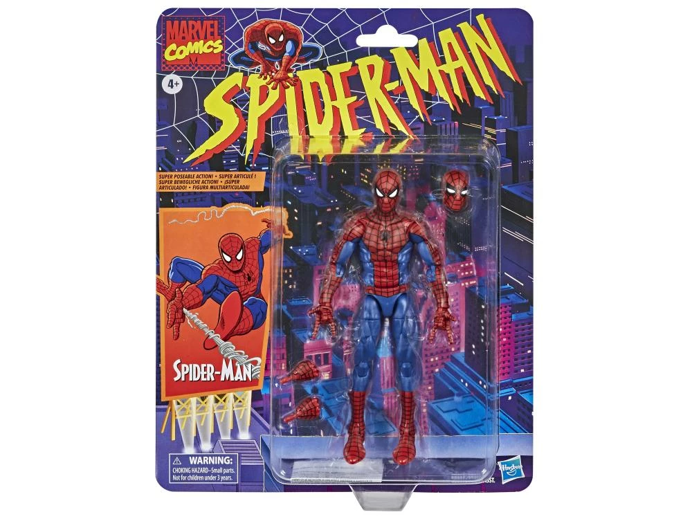 Maybang's Collectibles Hasbro Spider-Man Marvel Legends Retro Collection Spider-Man 6" Action Figure 2 Maybang's Collectibles Hasbro Spider-Man Marvel Legends Retro Collection Spider-Man 6" Action Figure