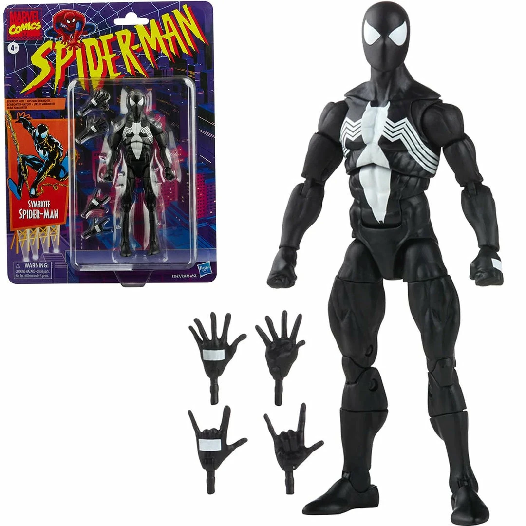 Maybang's Collectibles Hasbro Marvel Legends Spider-Man Retro Symbiote Spider-Man 6-Inch Action Figure 1 Maybang's Collectibles Hasbro Marvel Legends Spider-Man Retro Symbiote Spider-Man 6-Inch Action Figure