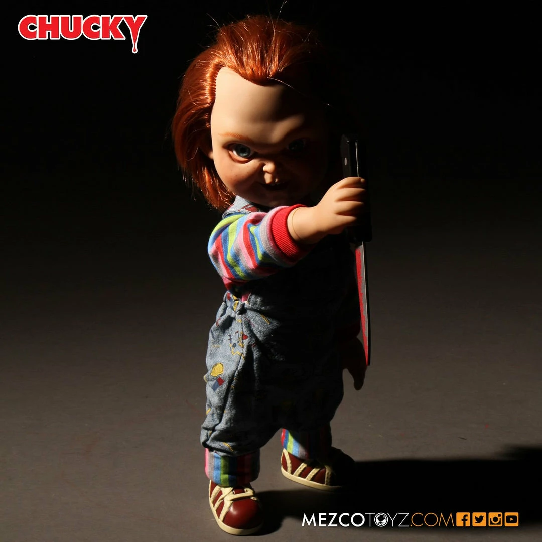 Maybang's Collectibles Mezco Toyz Child's Play 15 Sneering Chucky Talking Doll 2 Maybang's Collectibles Mezco Toyz Child's Play 15 Sneering Chucky Talking Doll