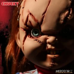 Maybang's Collectibles Mezco Toyz Child's Play Mega Scale Talking Scarred Chucky Figure