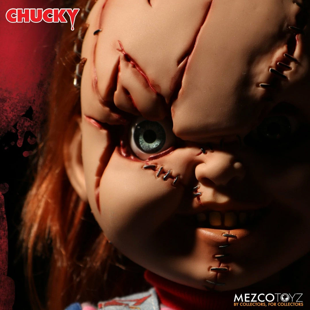 Maybang's Collectibles Mezco Toyz Child's Play Mega Scale Talking Scarred Chucky Figure 2 Maybang's Collectibles Mezco Toyz Child's Play Mega Scale Talking Scarred Chucky Figure