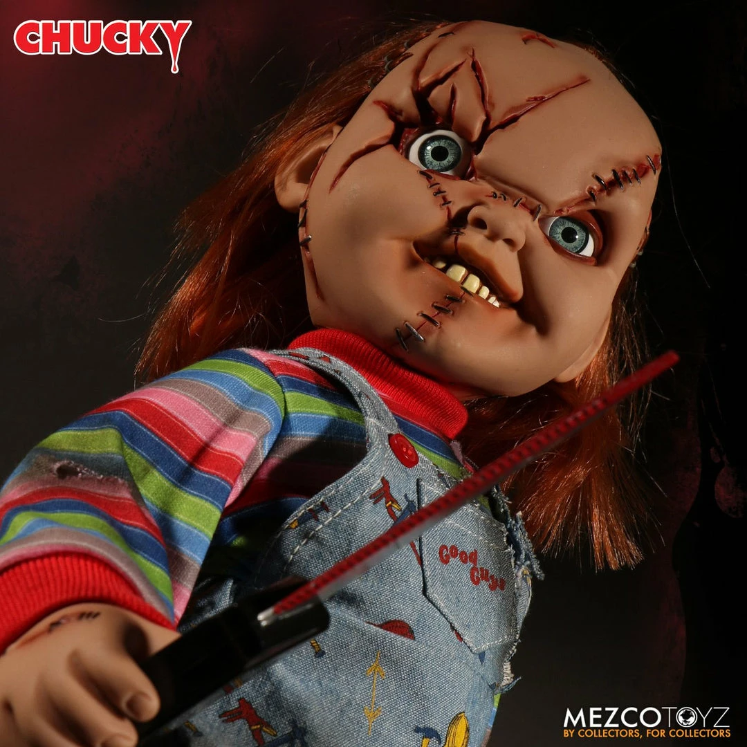 Maybang's Collectibles Mezco Toyz Child's Play Mega Scale Talking Scarred Chucky Figure 5 Maybang's Collectibles Mezco Toyz Child's Play Mega Scale Talking Scarred Chucky Figure