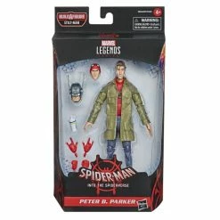 Maybang's Collectibles Hasbro Marvel Legends Spider-Man Into The Spider-Verse Peter B. Parker (Stilt-Man BAF) 6-Inch Action Figure