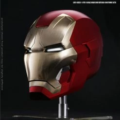 Maybang's Collectibles Marvel Comics Dimension Studio Marvel Iron Man 3 Iron Man Mark XLII 42 1:1 Full Size Electronic Motorized Wearable Helmet Movie Prop Replica
