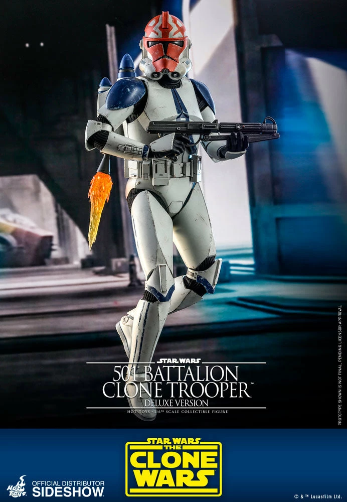 Maybang's Collectibles Hot Toys Star Wars The Clone Wars Clone Troopers 501st Battalion Clone Trooper (Deluxe) 1/6 Scale 12" Collectible Figure 3 Maybang's Collectibles Hot Toys Star Wars The Clone Wars Clone Troopers 501st Battalion Clone Trooper (Deluxe) 1/6 Scale 12" Collectible Figure