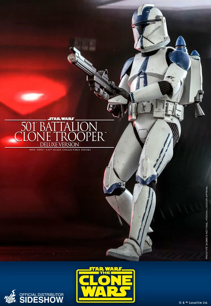 Maybang's Collectibles Hot Toys Star Wars The Clone Wars Clone Troopers 501st Battalion Clone Trooper (Deluxe) 1/6 Scale 12" Collectible Figure 6 Maybang's Collectibles Hot Toys Star Wars The Clone Wars Clone Troopers 501st Battalion Clone Trooper (Deluxe) 1/6 Scale 12" Collectible Figure