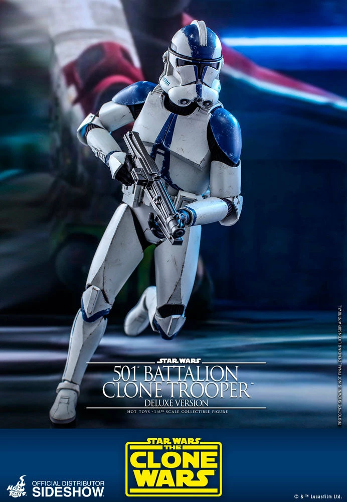 Maybang's Collectibles Hot Toys Star Wars The Clone Wars Clone Troopers 501st Battalion Clone Trooper (Deluxe) 1/6 Scale 12" Collectible Figure 7 Maybang's Collectibles Hot Toys Star Wars The Clone Wars Clone Troopers 501st Battalion Clone Trooper (Deluxe) 1/6 Scale 12" Collectible Figure