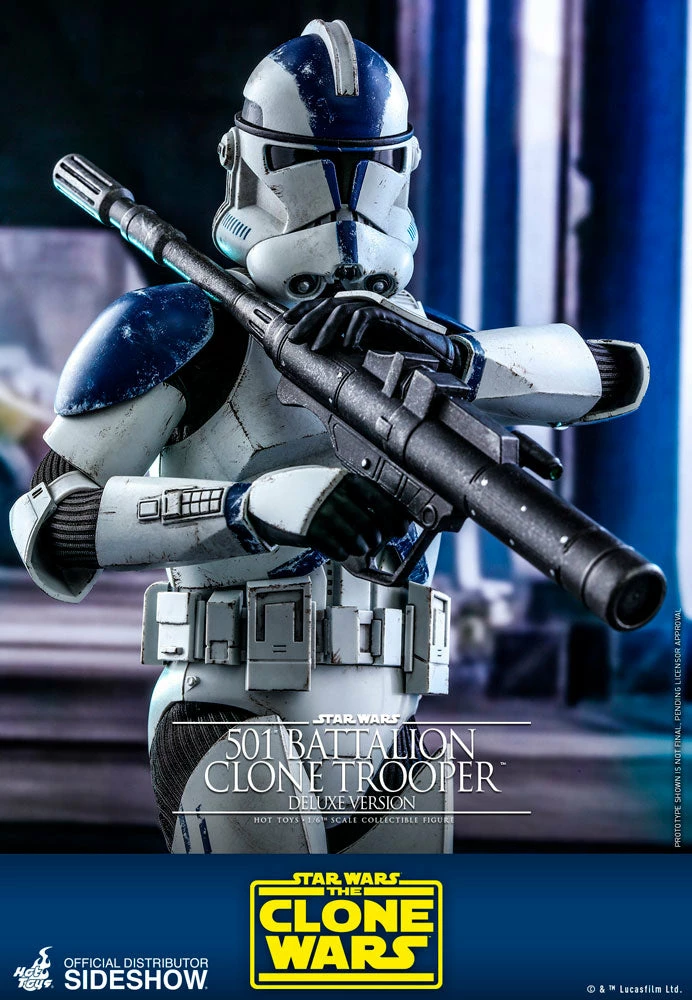 Maybang's Collectibles Hot Toys Star Wars The Clone Wars Clone Troopers 501st Battalion Clone Trooper (Deluxe) 1/6 Scale 12" Collectible Figure 8 Maybang's Collectibles Hot Toys Star Wars The Clone Wars Clone Troopers 501st Battalion Clone Trooper (Deluxe) 1/6 Scale 12" Collectible Figure
